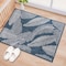 World Rug Gallery Distressed Palm Leaves Textured Flat Weave Indoor/Outdoor Area Rug 2' x 3' Navy 114NAVY2X3 - alternate 1